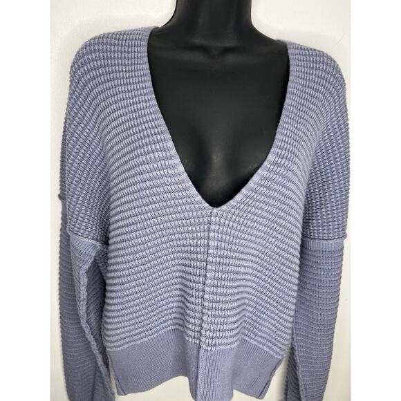 New We The Free Into You Pullover Blue Granite Women’s Size XS - Picture 4 of 8